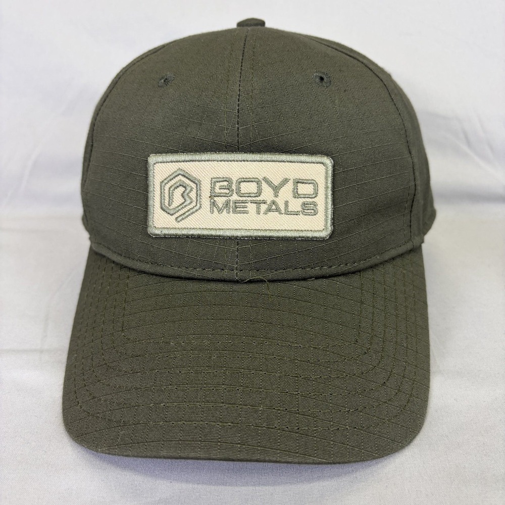 Outdoor Cap Boyd Metals Baseball Hat Mens OSFM Olive Green Ripstop Strapback
